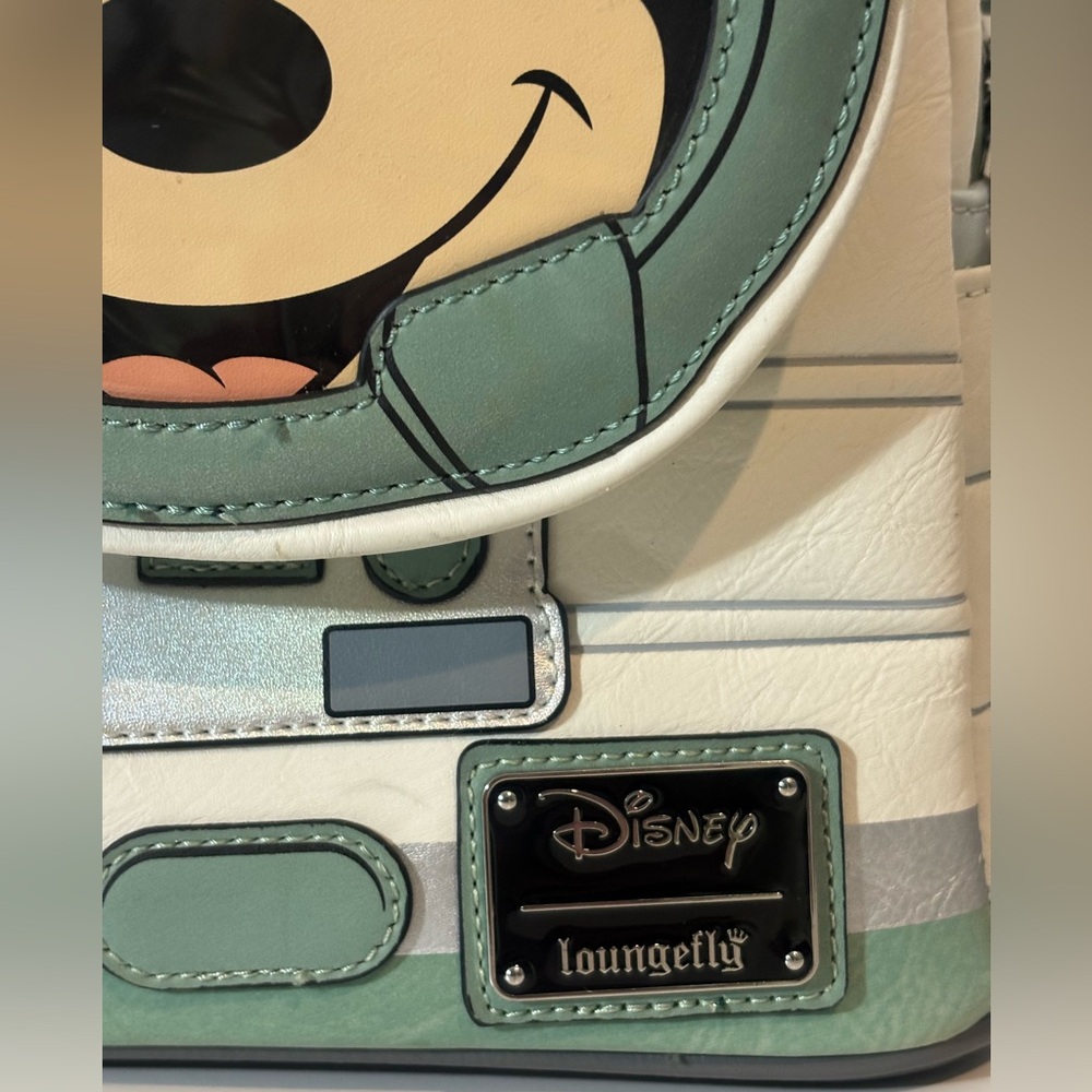Loungefly Disney Mickey Mouse Spaceman Glow In The Dark Mini Backpack Astronaut - Picture 3 of 13